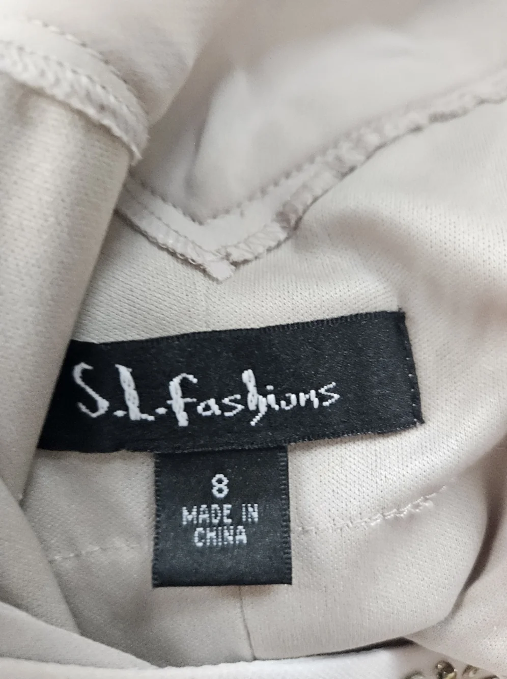 NWT! S. L. Fashions Beaded Ruffle Dress Size 8 - Picture 5 of 6